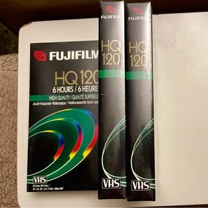 Fujifilm HQ120 VHS Sealed Cassette Tapes